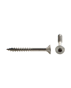 RVS spaanplaat verzonken kop torx met boorpunt en freesribben 4x40