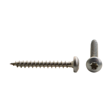 RVS spaanplaat bolle kop (panhead) torx 3.5x35