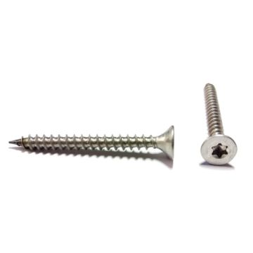 RVS Spaanplaat verzonken platkop torx 3x40