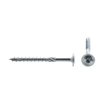 Tellerkopschroef blauw verzinkte schroeven  torx 6x180