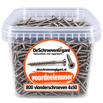 RVS vlonderschroef AISI 410 torx 4x50 voordeelemmer 800x