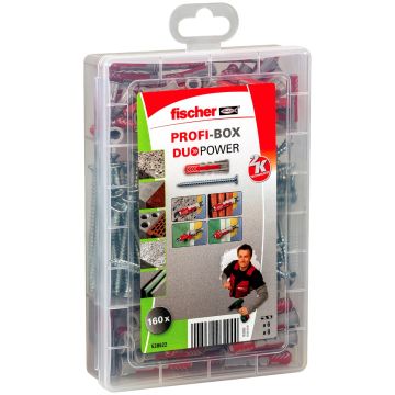 fischer Profi-Box DuoPower pluggen met schroeven (160-delig)
